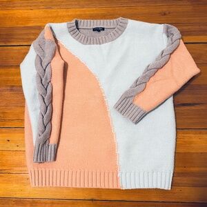 Papermoon oversized sweater, size S, color-block